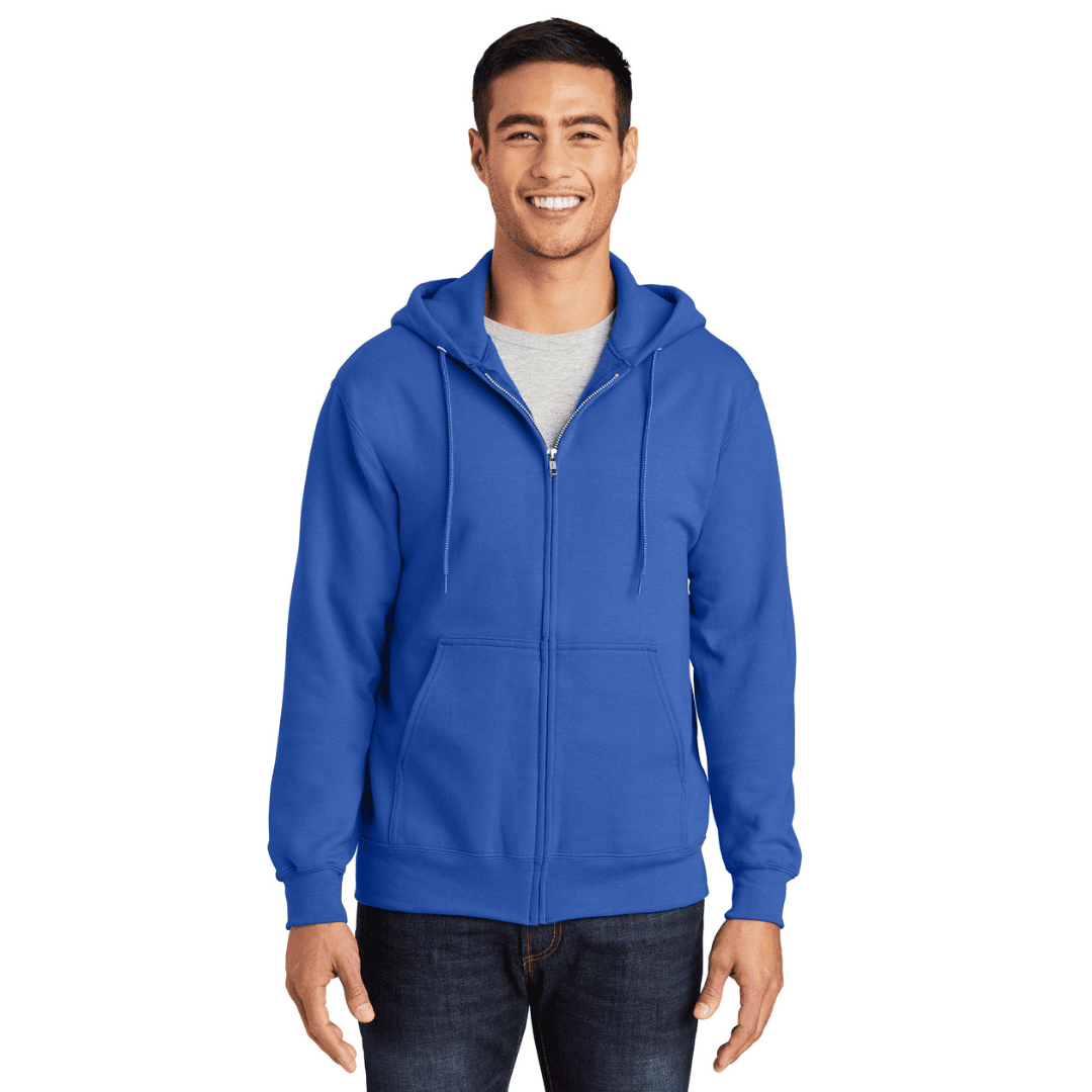 royal zip up sweatshirt