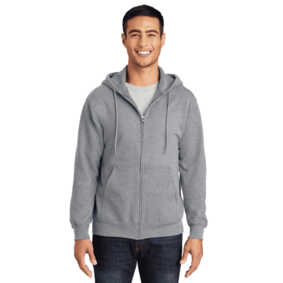 athletic heather zip up sweatshirt