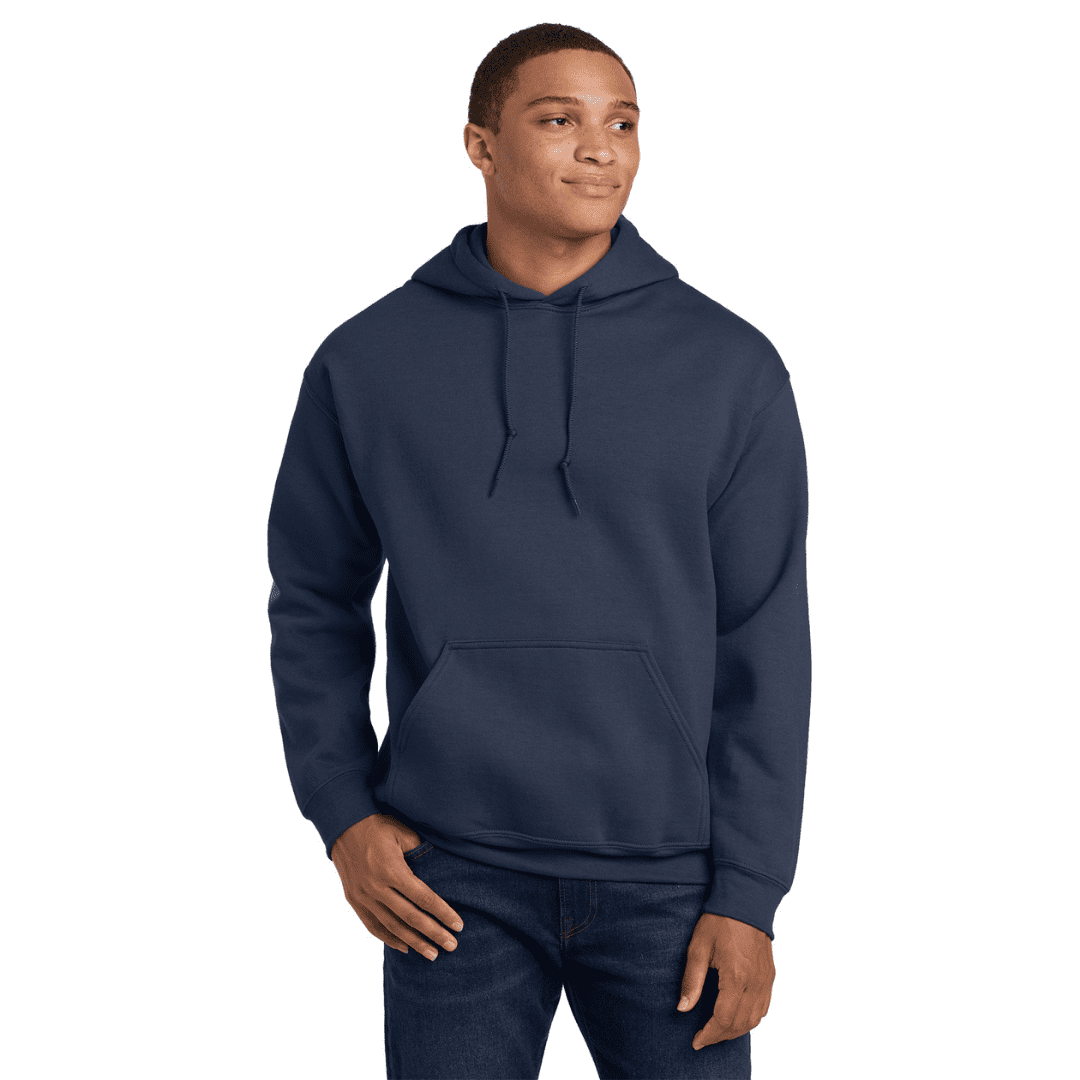 navy hooded sweatshirt