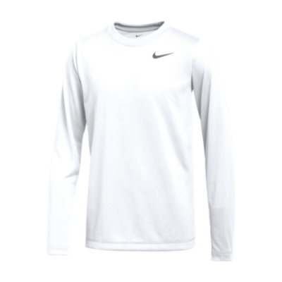nike long sleeve tee white